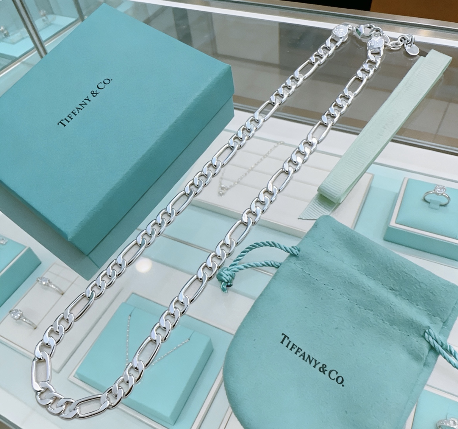 Tiffany & Co. 蒂芙尼项链TIFFNY&CO 精工银版本
