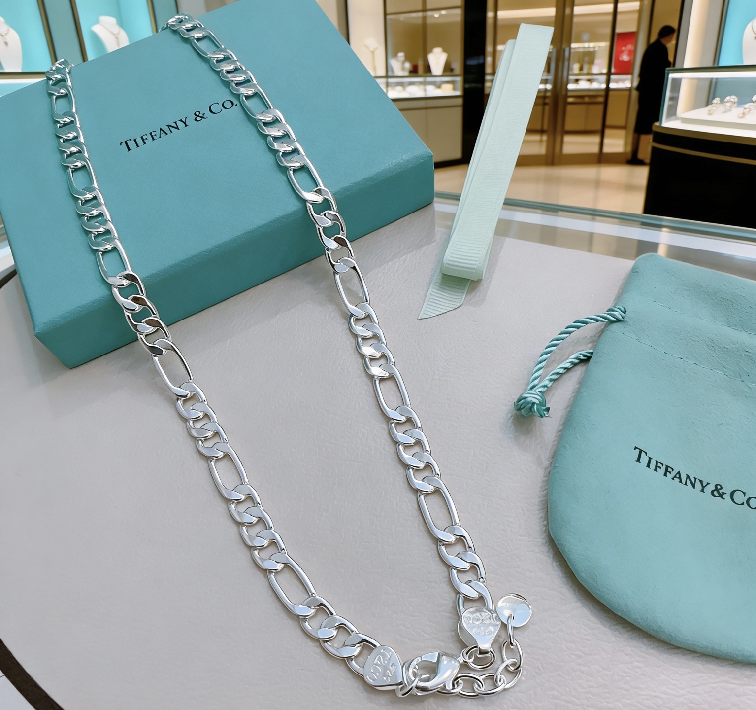 Tiffany & Co. 蒂芙尼项链TIFFNY&CO 精工银版本