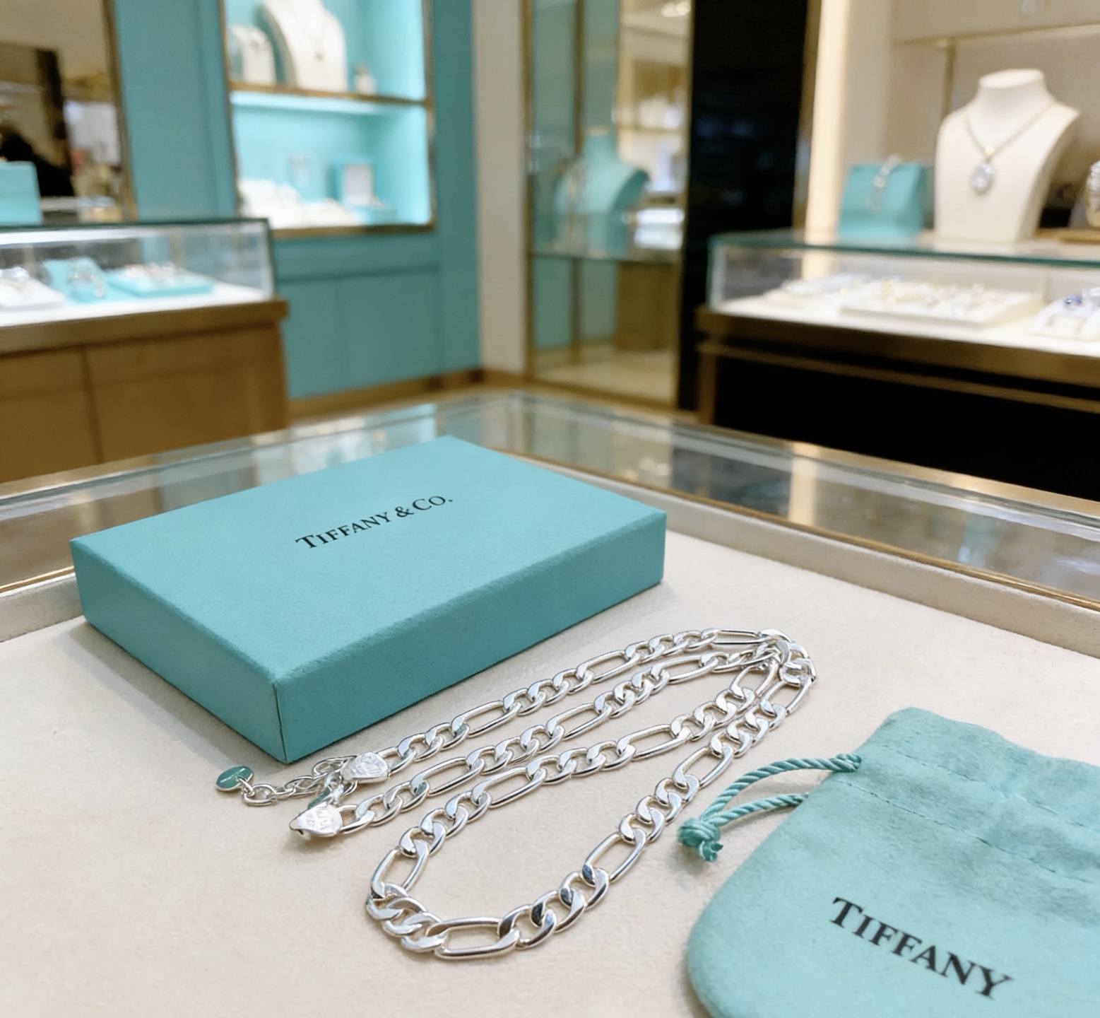 Tiffany & Co. 蒂芙尼项链TIFFNY&CO 精工银版本