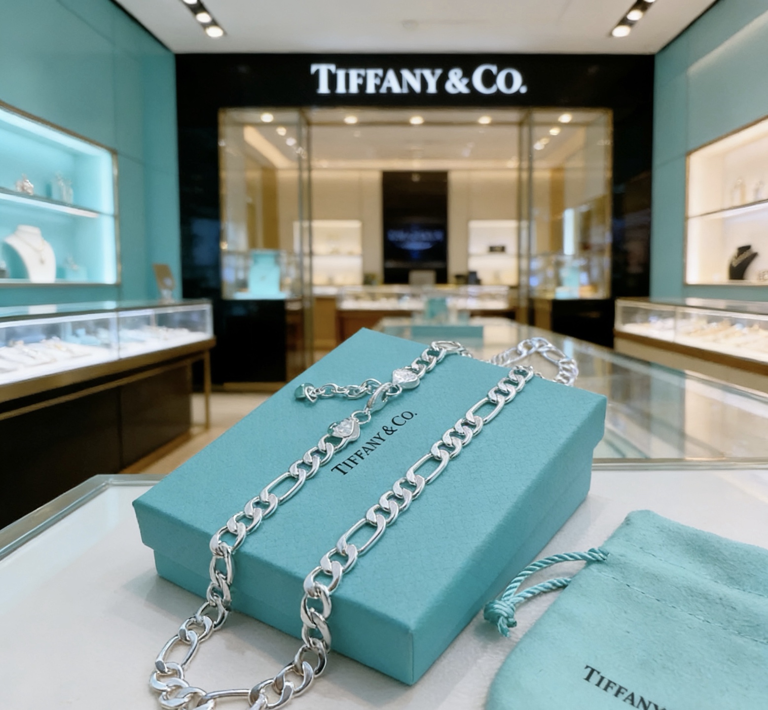 Tiffany & Co. 蒂芙尼项链TIFFNY&CO 精工银版本