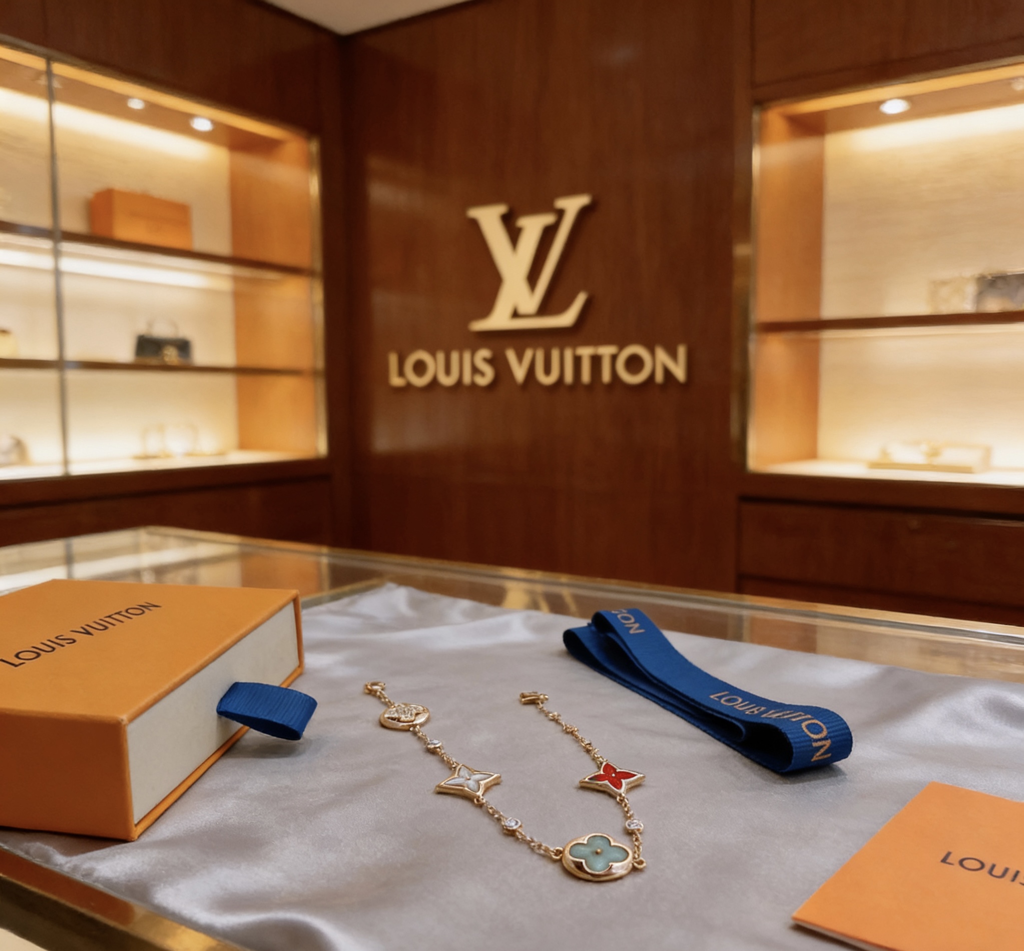 Louis Vuitton 路易威登LV手链V金材质系列 品相完美 细节无敌 那种独特的色泽完全无可挑剔 再缀以 指环外形设计