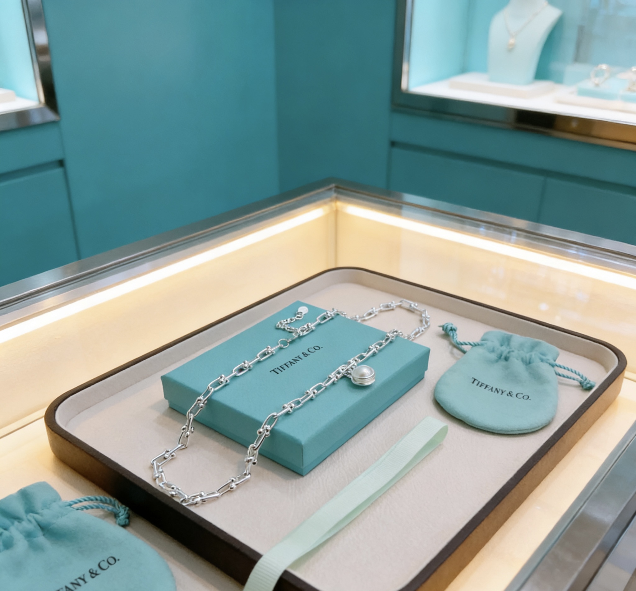 Tiffany & Co. 蒂芙尼项链TIFFNY&CO 精工银版本