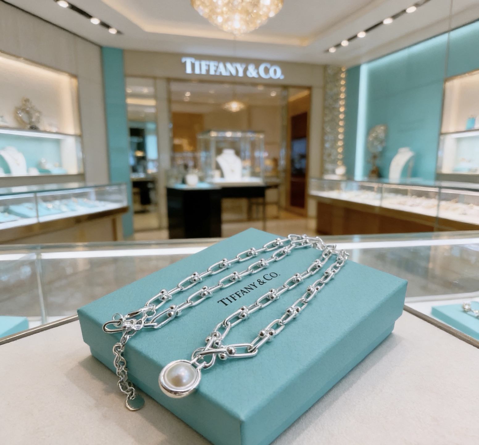 Tiffany & Co. 蒂芙尼项链TIFFNY&CO 精工银版本