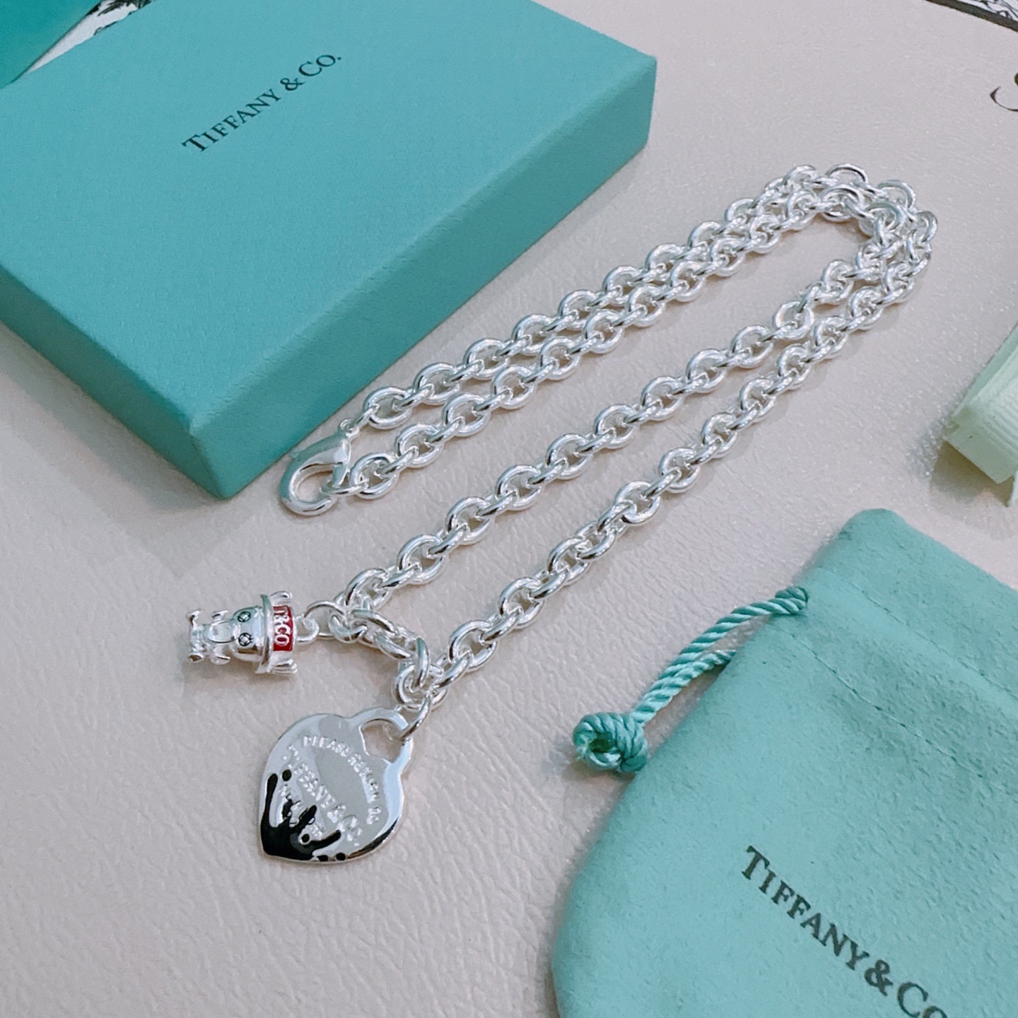 Tiffany & Co. 蒂芙尼项链TIFFNY&CO 精工银版本