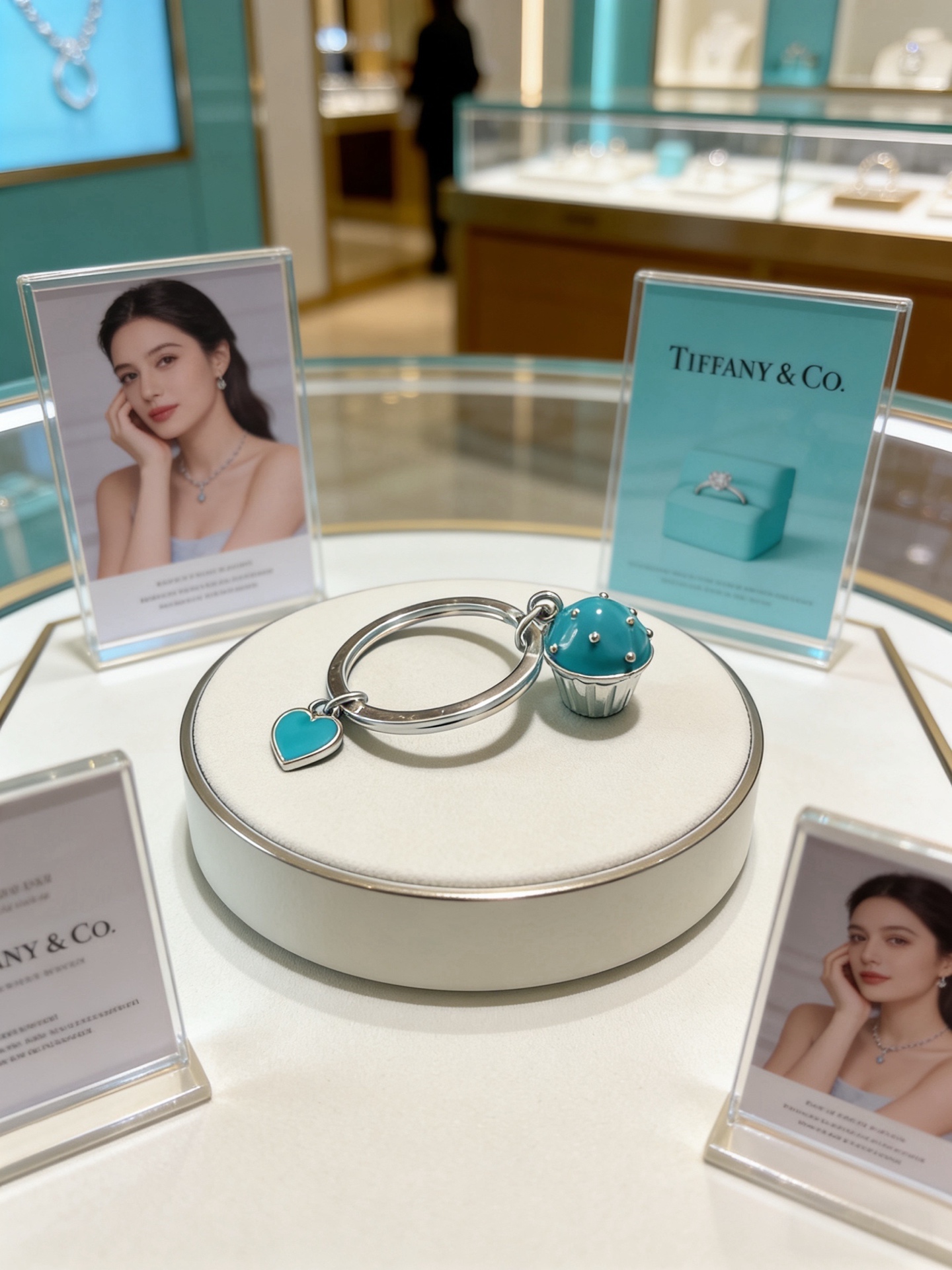 Tiffany & Co. 新品发布蒂芙尼钥匙扣 包包扣 最新款包包挂饰档次更高 系列 款设计理念钥匙扣系列