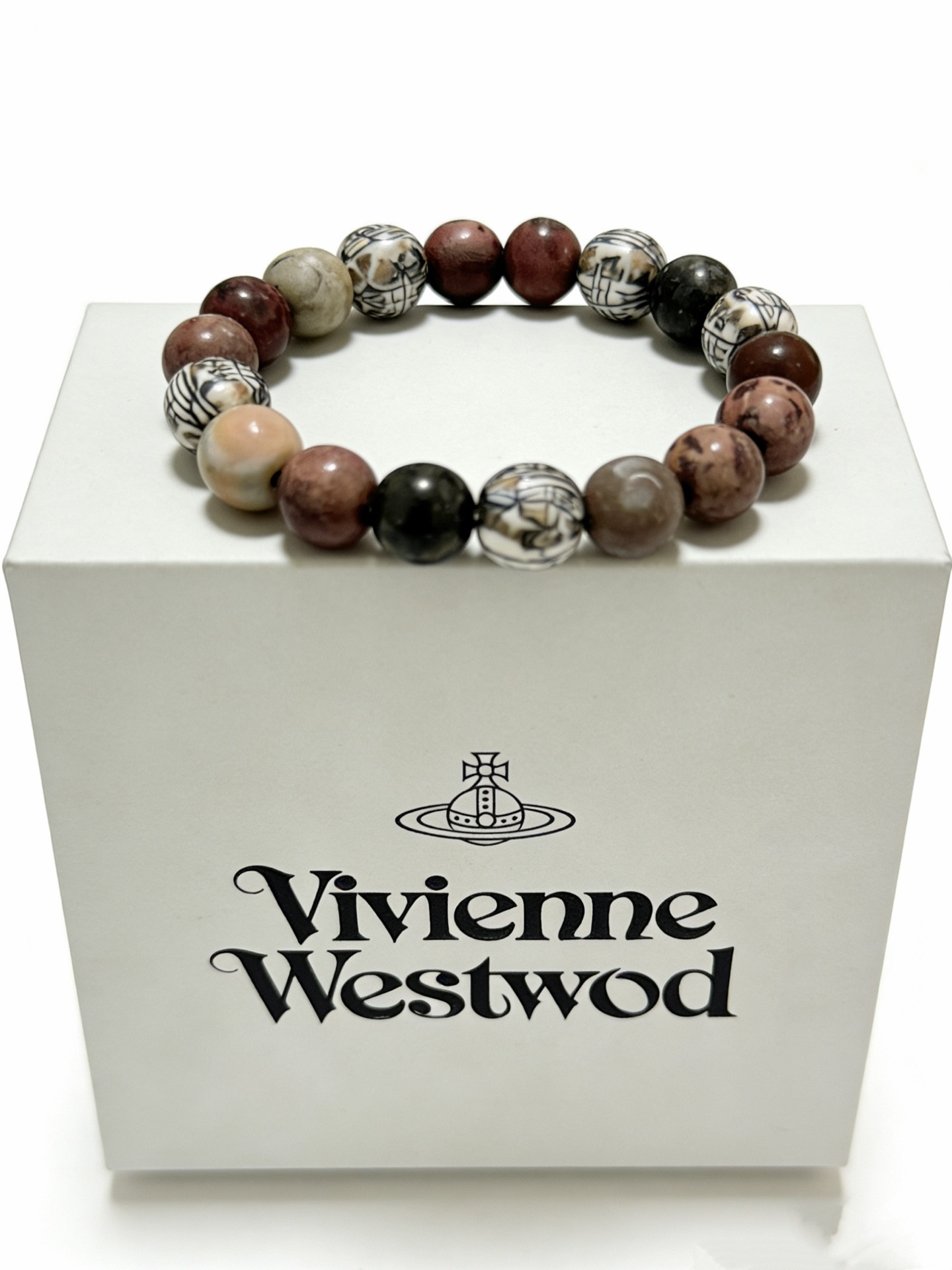 Vivienne Westwood 西太后 新品手链 多元素玛瑙泰银风格手链