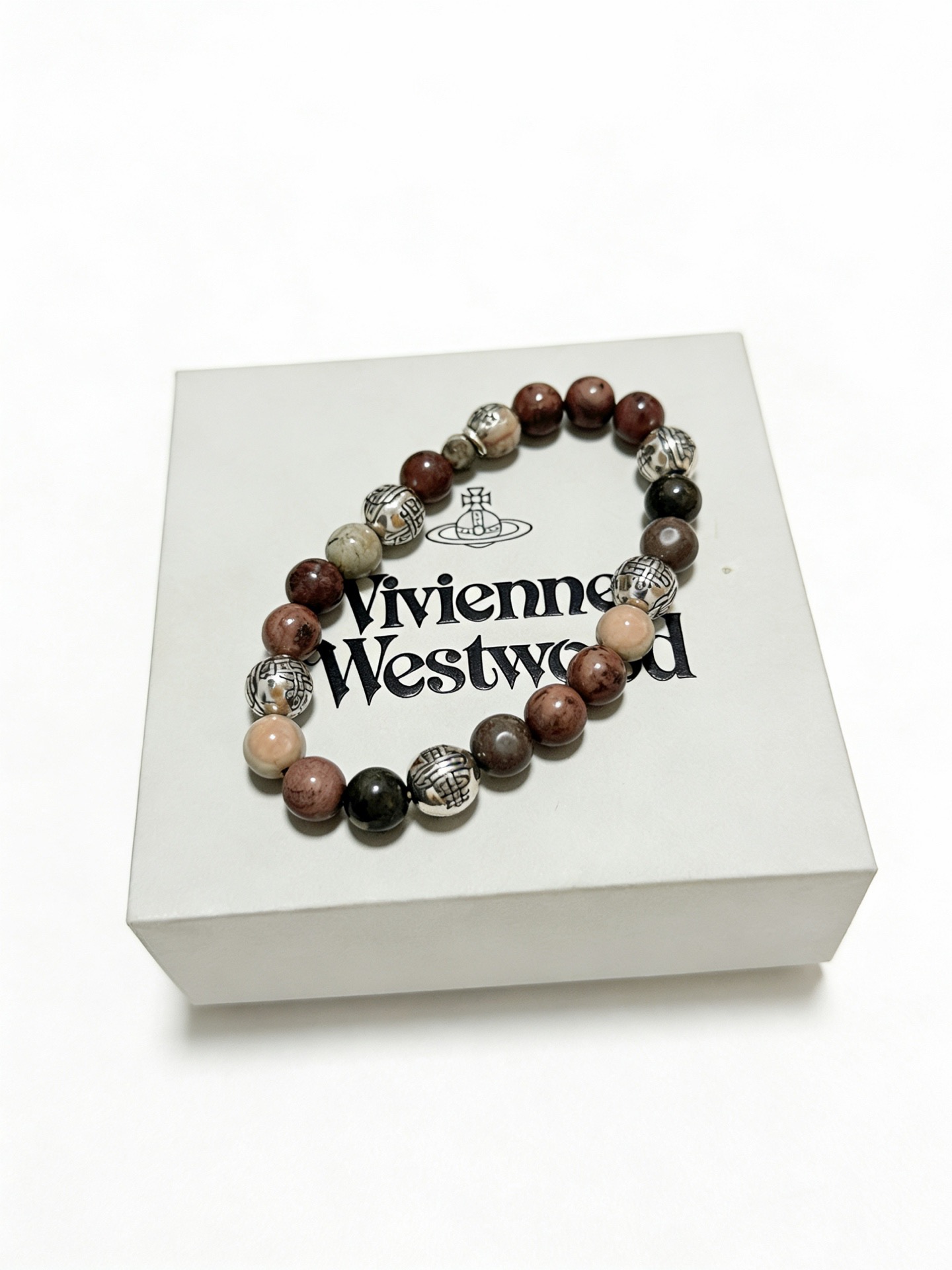 Vivienne Westwood 西太后 新品手链 多元素玛瑙泰银风格手链