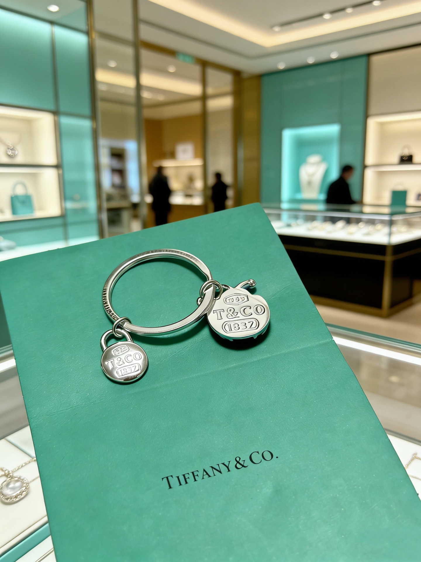 Tiffany & Co. 新品发布蒂芙尼钥匙扣 包包扣 最新款包包挂饰档次更高 系列 款设计理念钥匙扣系列