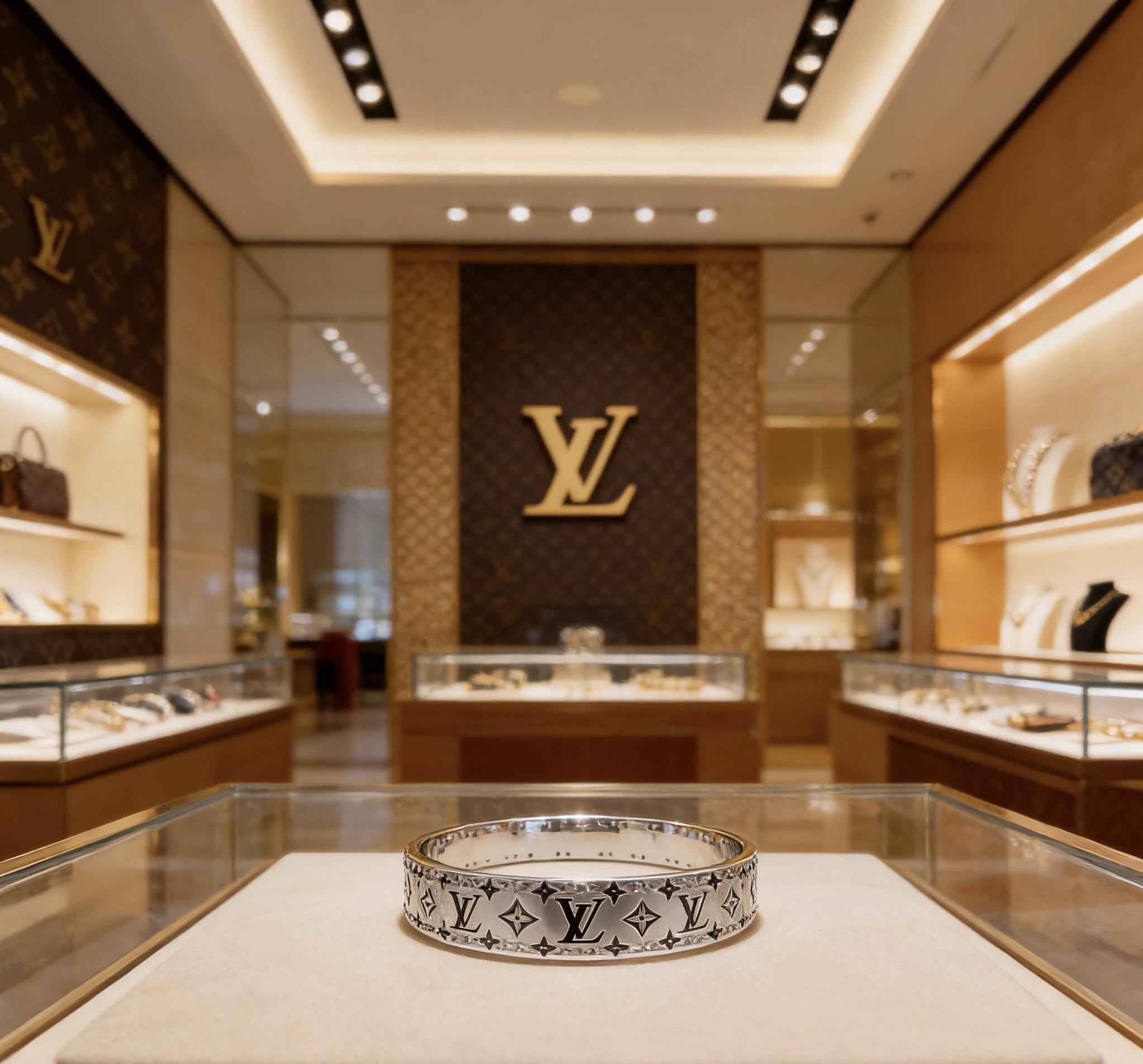 Louis Vuitton 高品质LV路易威登手链手镯 潮流 男女均可佩戴 同款 摇滚朋克泰银风格 元素 潮流百搭 项链最新款链条档次更高明星 款项链系列 银手链