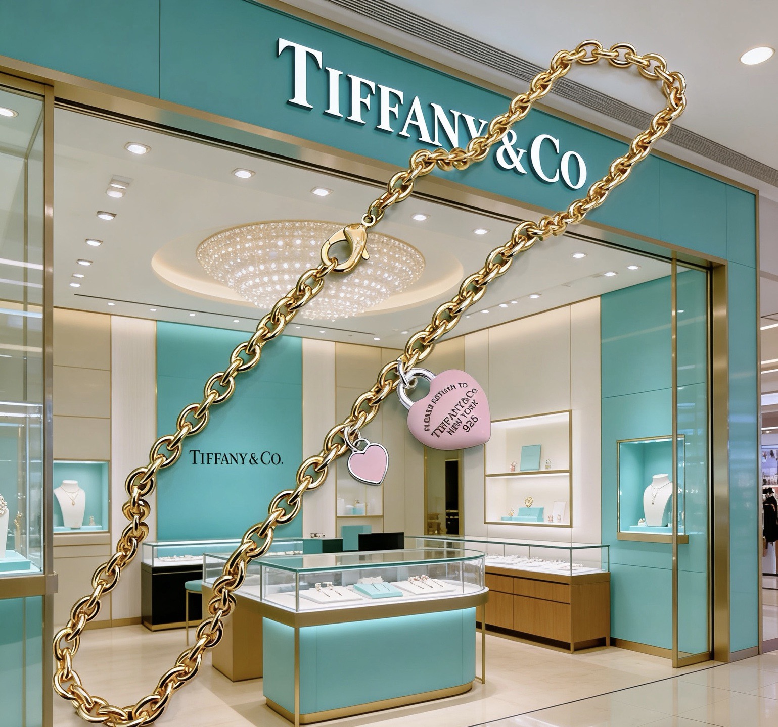 Tiffany & Co. 蒂芙尼项链TIFFNY&CO 精工银版本