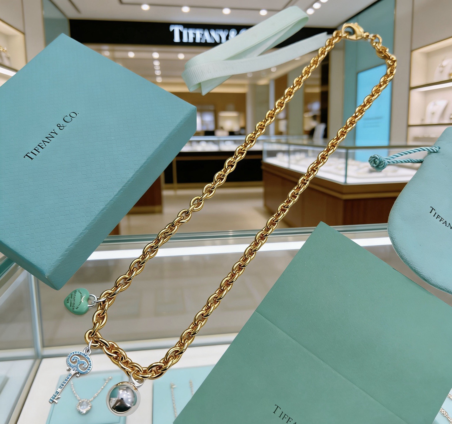 Tiffany & Co. 蒂芙尼项链TIFFNY&CO 精工银版本