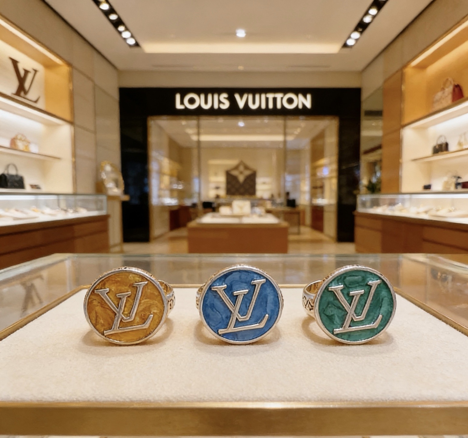 Louis Vuitton 高品质路易威登LV戒指 潮流 男女均可佩戴 同款 摇滚朋克泰银风格 元素 潮流百搭 项链最新款档次更高明星 款系列 银戒指