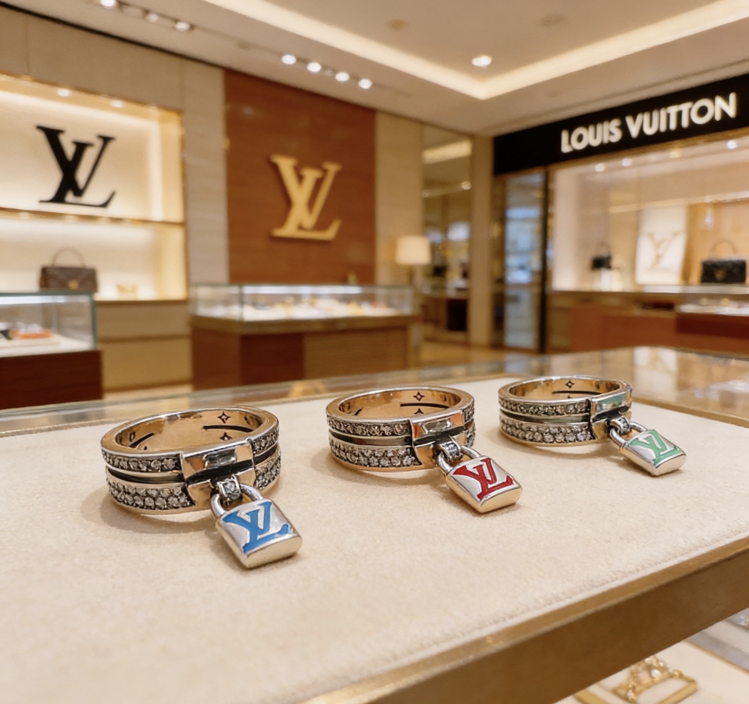 Louis Vuitton 高品质路易威登LV戒指 潮流 男女均可佩戴 同款 摇滚朋克泰银风格 元素 潮流百搭 项链最新款档次更高明星 款系列 银戒指