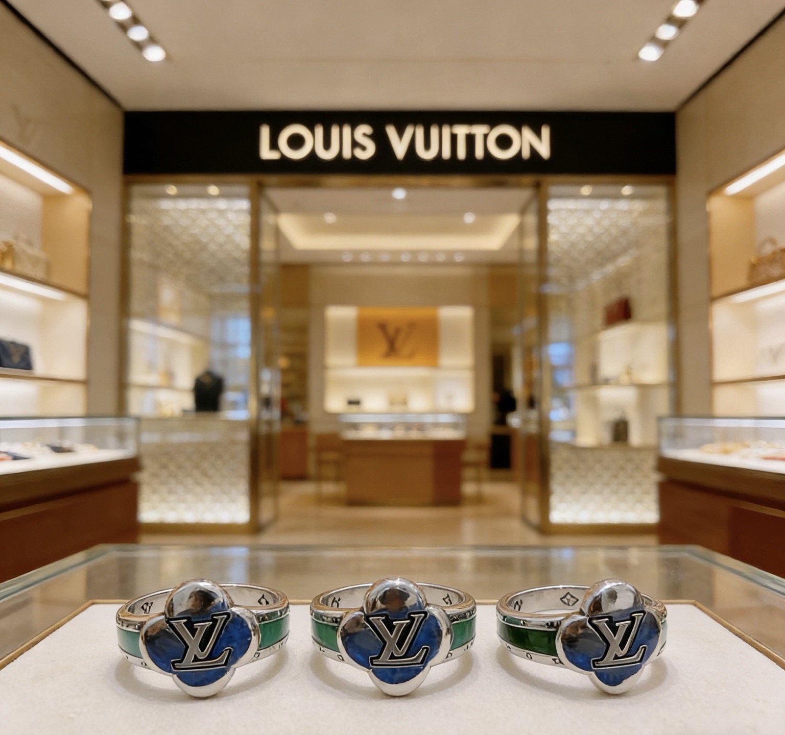 Louis Vuitton 高品质路易威登LV戒指 潮流 男女均可佩戴 同款 摇滚朋克泰银风格 元素 潮流百搭 项链最新款档次更高明星 款系列 银戒指