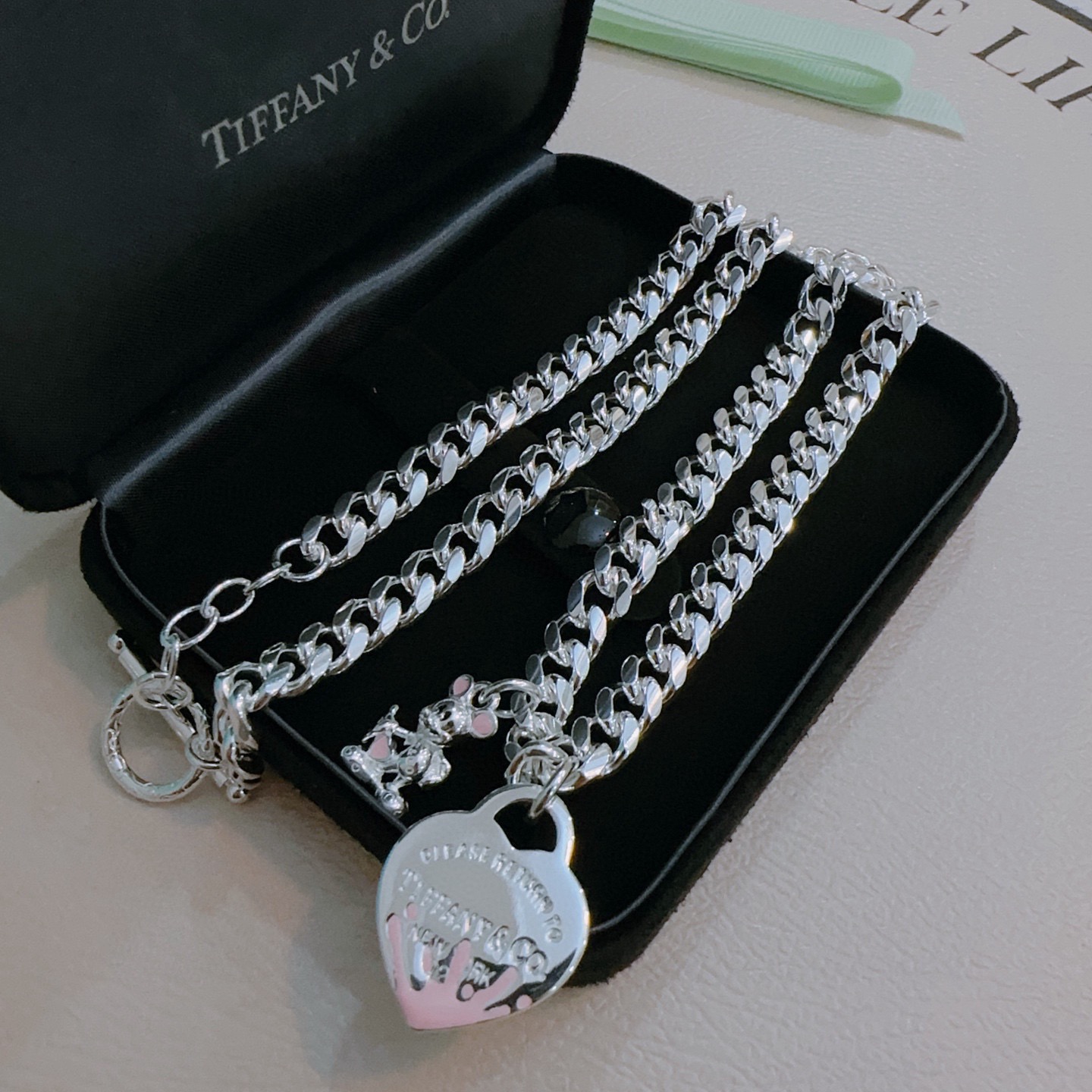 Tiffany & Co. 蒂芙尼项链TIFFNY&CO 精工银版本