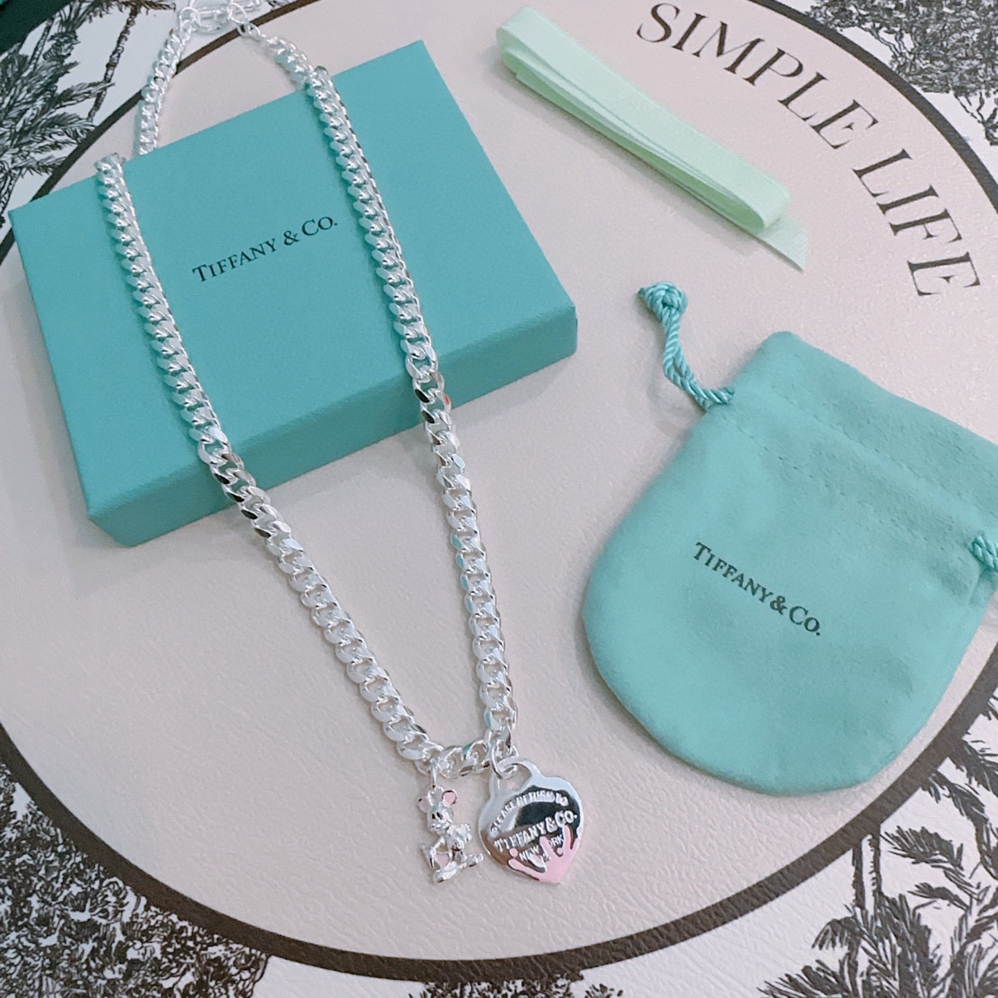 Tiffany & Co. 蒂芙尼项链TIFFNY&CO 精工银版本