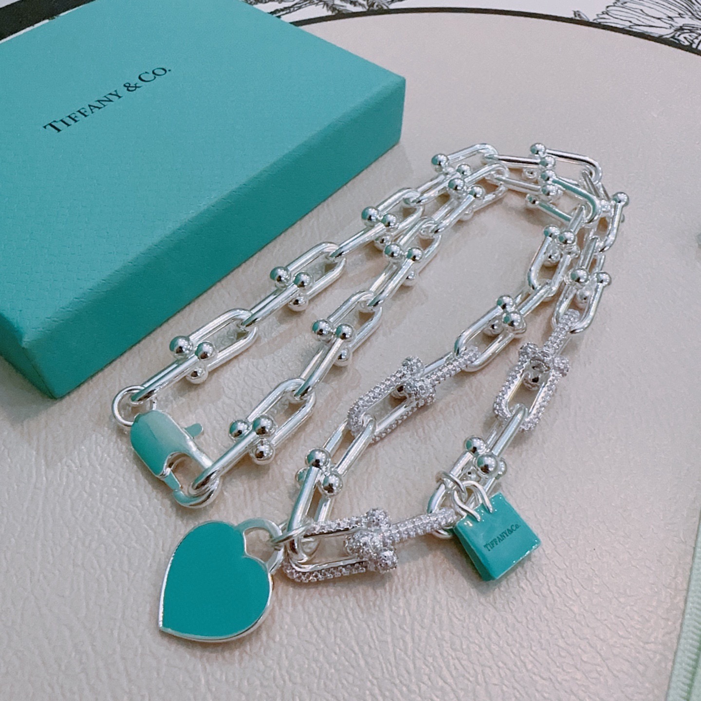 Tiffany & Co. 新款粉钻蒂芙尼项链TIFFNY&CO