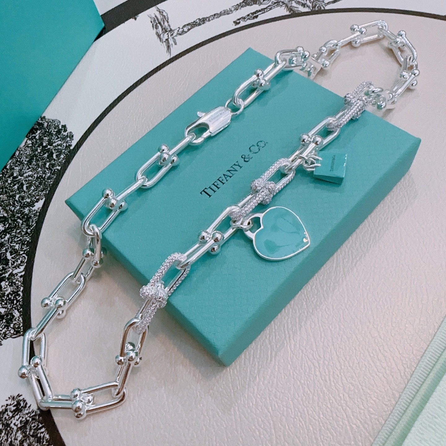 Tiffany & Co. 新款粉钻蒂芙尼项链TIFFNY&CO