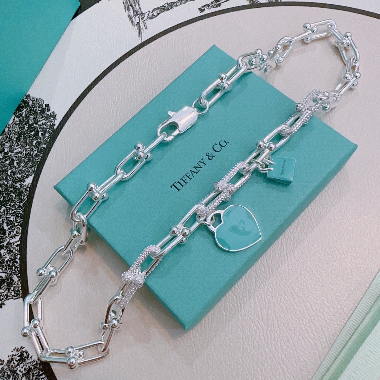 Tiffany & Co. 新款粉钻蒂芙尼项链TIFFNY&CO