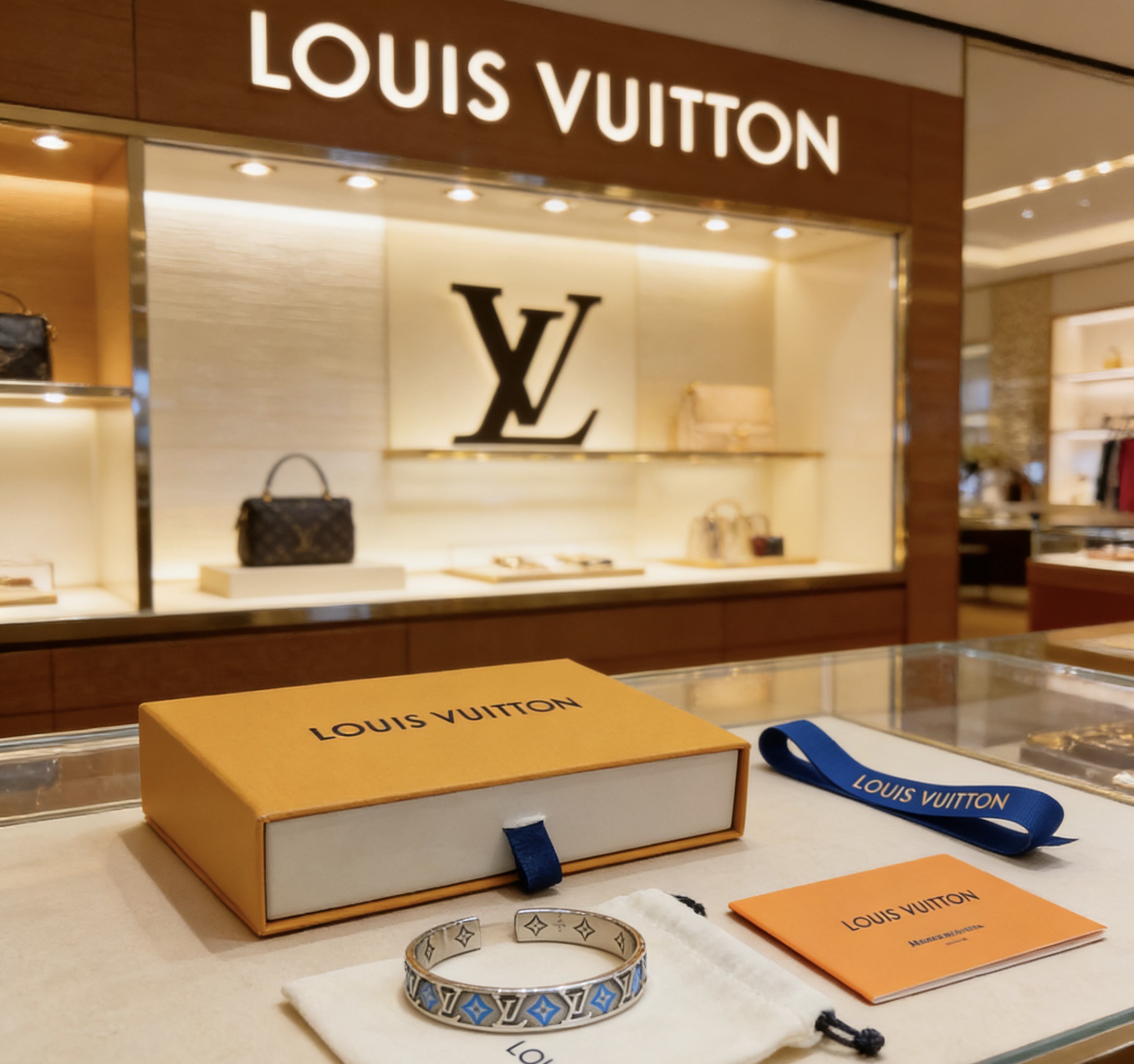 Louis Vuitton 高品质路易威登LV手链手镯 法郎工艺 潮流 男女均可佩戴 同款 摇滚朋克泰银风格 元素 潮流百搭 项链最新款链条档次更高明星 款项链系列 银手链