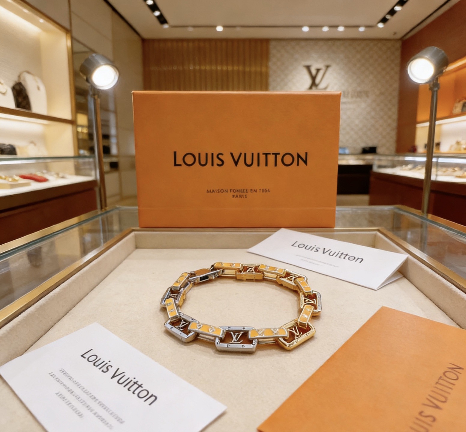 Louis Vuitton 高品质新款法郎路易威登LV手链 潮流 男女均可佩戴 同款 摇滚朋克泰银风格 元素 潮流百搭 项链最新款链条档次更高明星 款手链古巴链系列 银手链