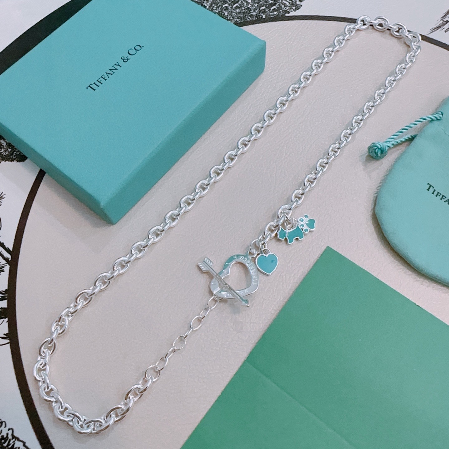 Tiffany & Co. 蒂芙尼项链TIFFNY&CO 精工银版本
