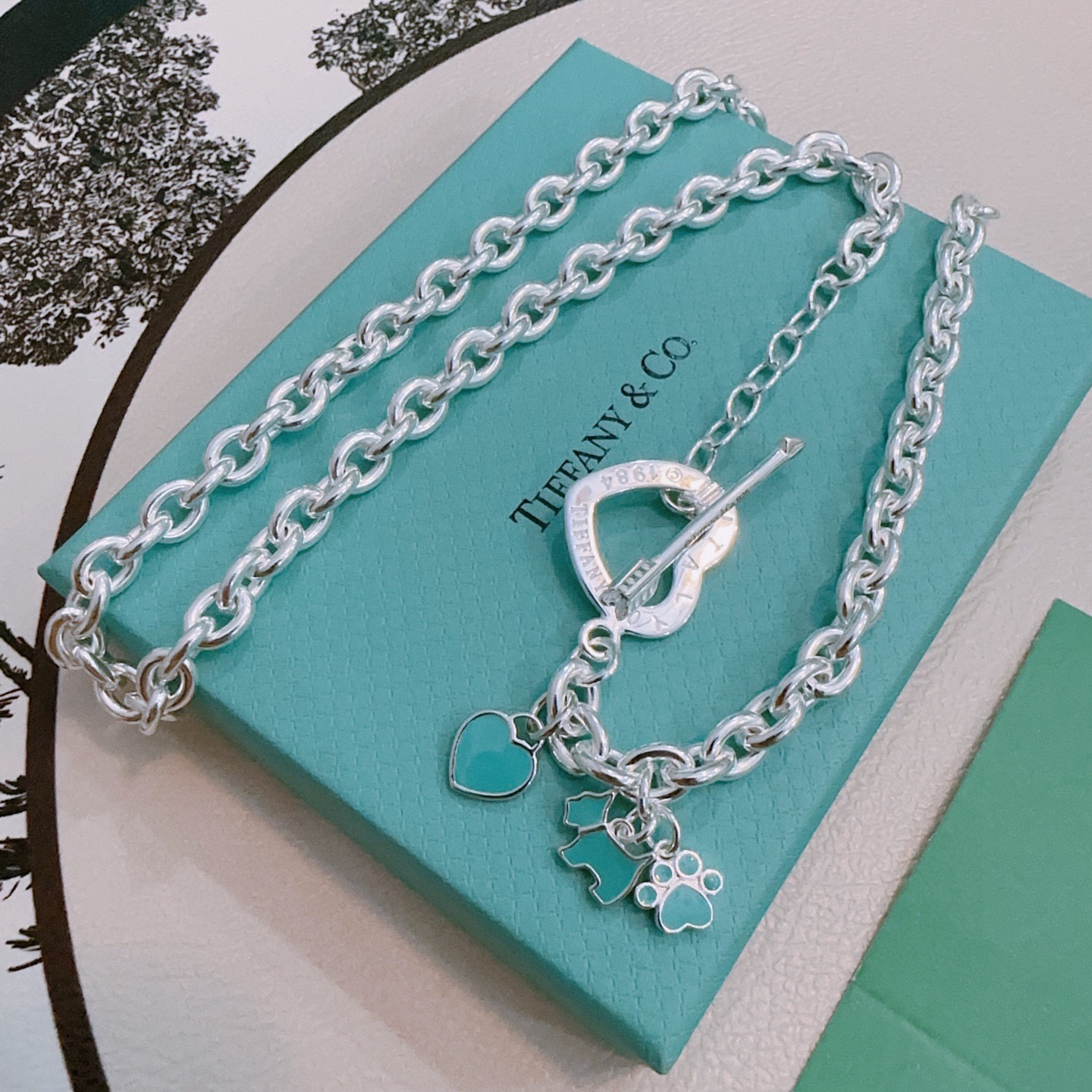 Tiffany & Co. 蒂芙尼项链TIFFNY&CO 精工银版本