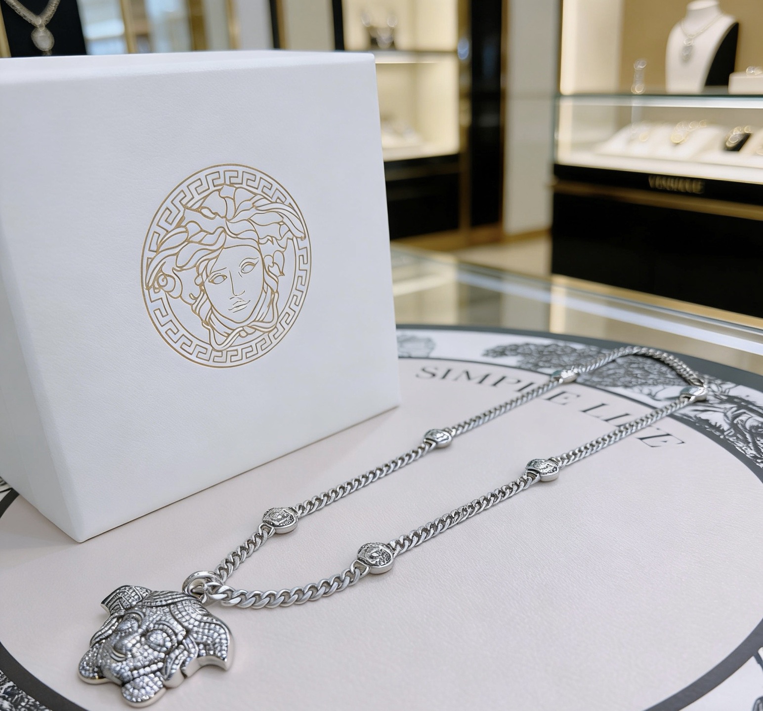 Versace 高品质范思哲项链美杜莎头像 新款开模