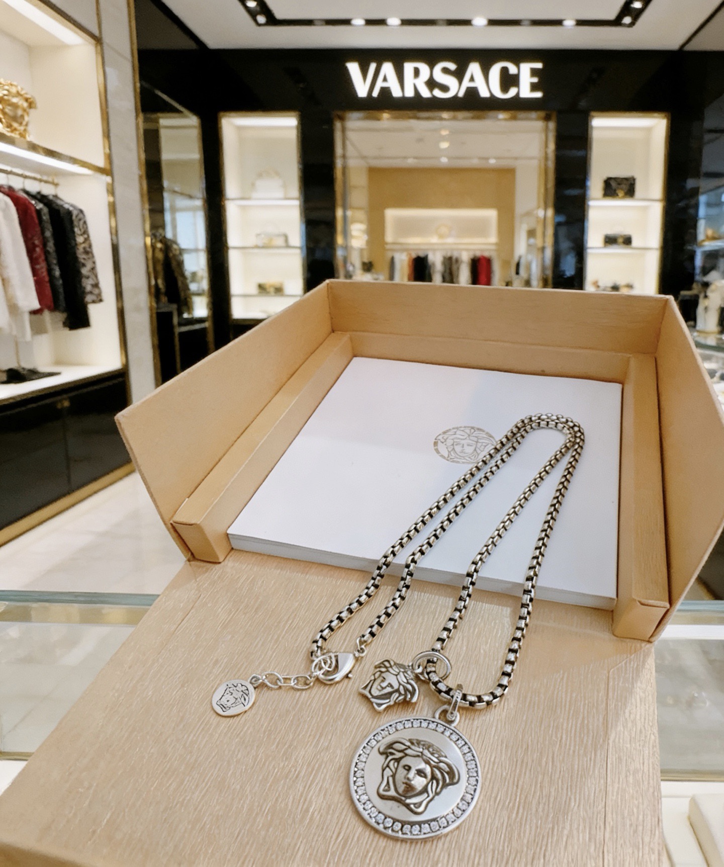 Versace 高品质范思哲项链美杜莎头像 新款开模