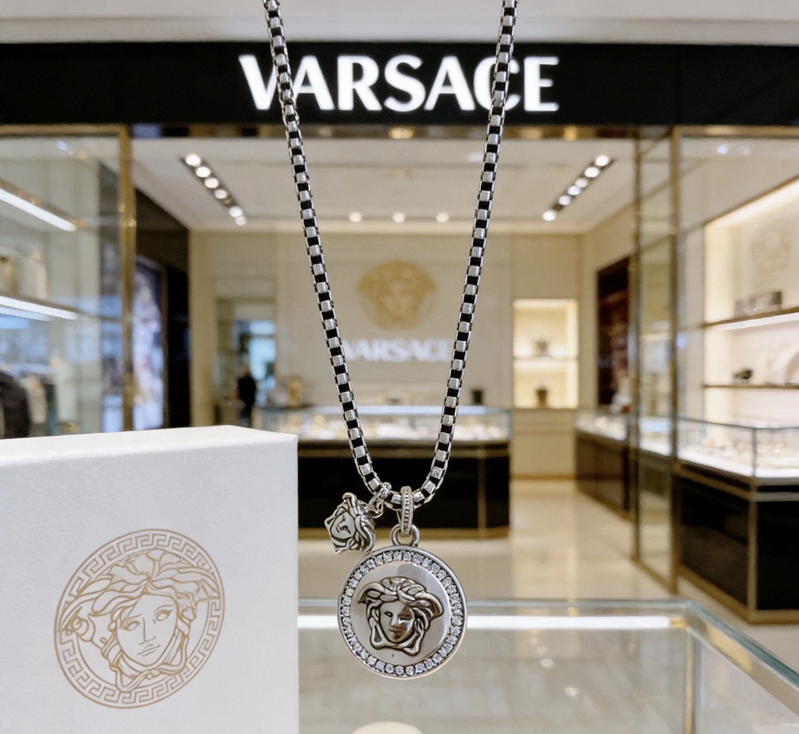 Versace 高品质范思哲项链美杜莎头像 新款开模
