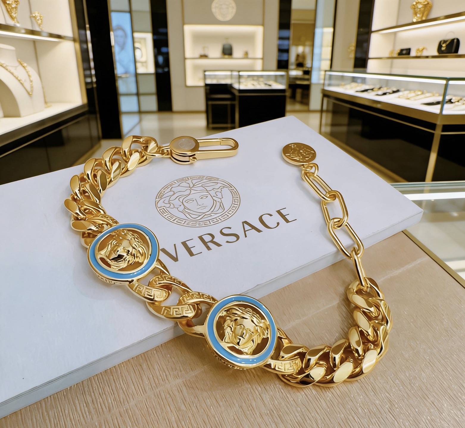 Versace 高品质范思哲项链美杜莎头像 新款开模