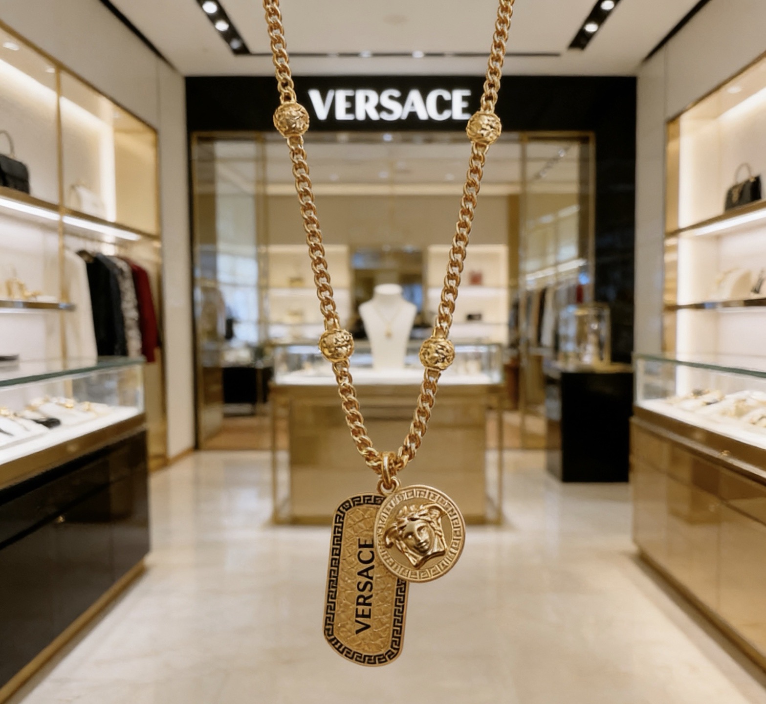 Versace 高品质范思哲项链美杜莎头像 新款开模