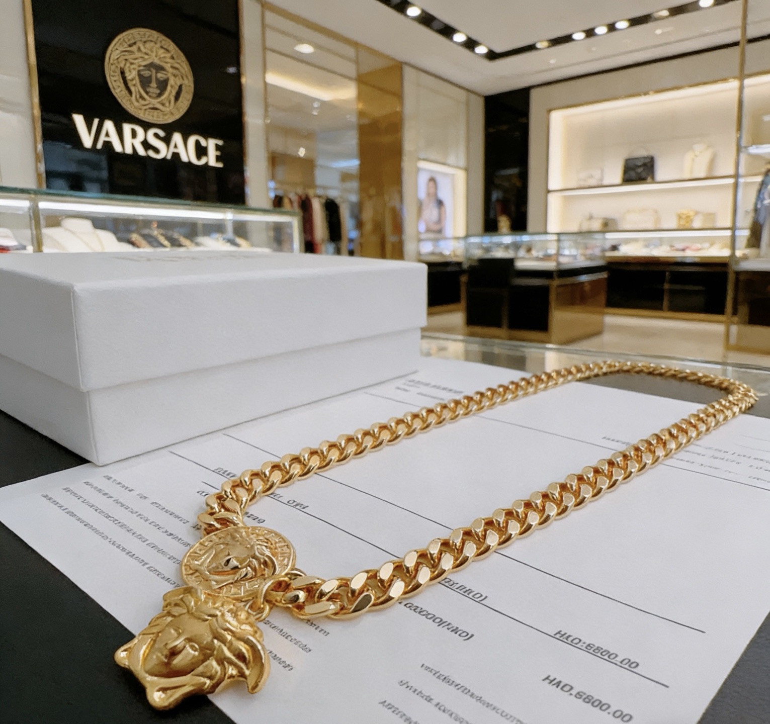 Versace 高品质范思哲项链美杜莎头像 新款开模