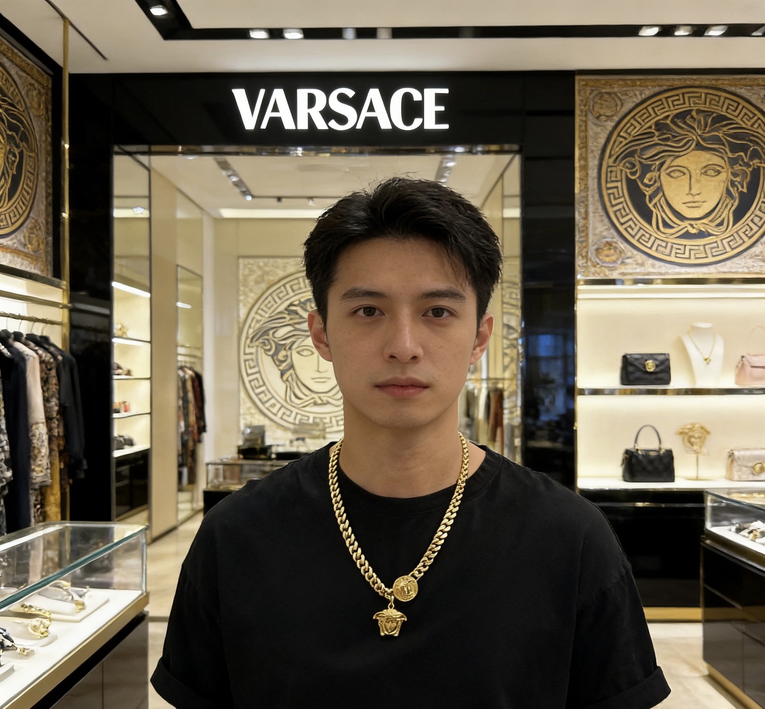 Versace 高品质范思哲项链美杜莎头像 新款开模