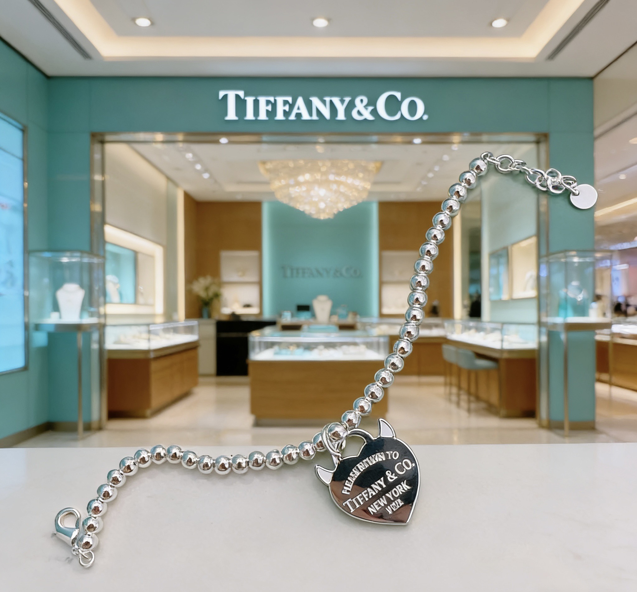 Tiffany & Co. 蒂芙尼 TIFFNY&CO 精工银版本手链