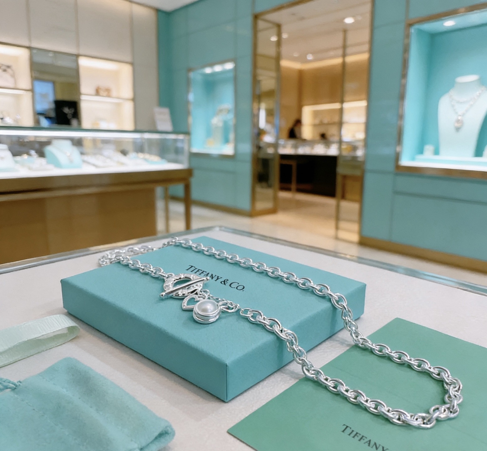 Tiffany 🩵 TIFFNY&CO. Versión de plata de boutique de precisión, mismo estilo que celebridades, estilo vintag…