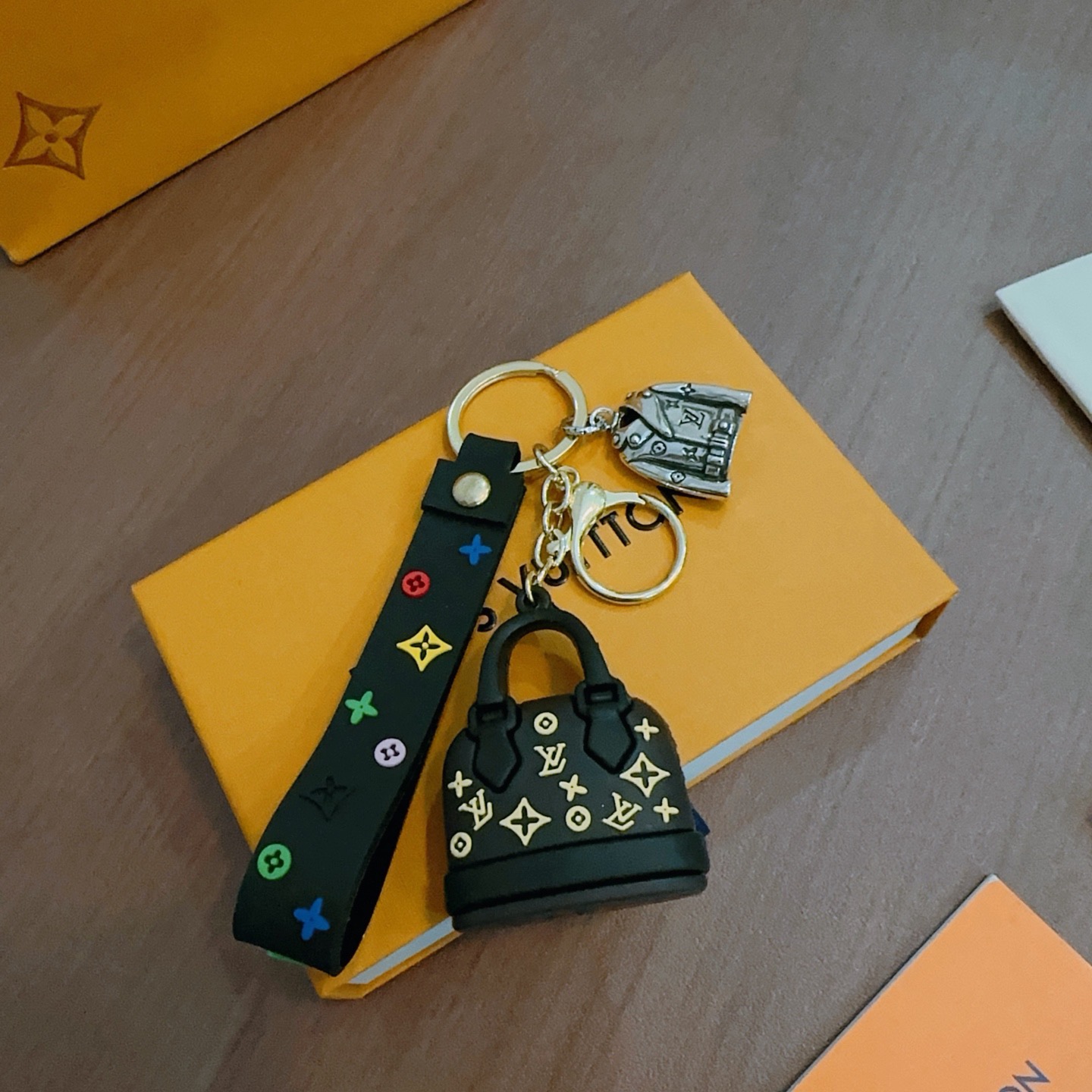 新品发布LV钥匙扣 lv包包扣 最新款包包挂饰档次更高明星同款Anger Forest系列经典款联名设计