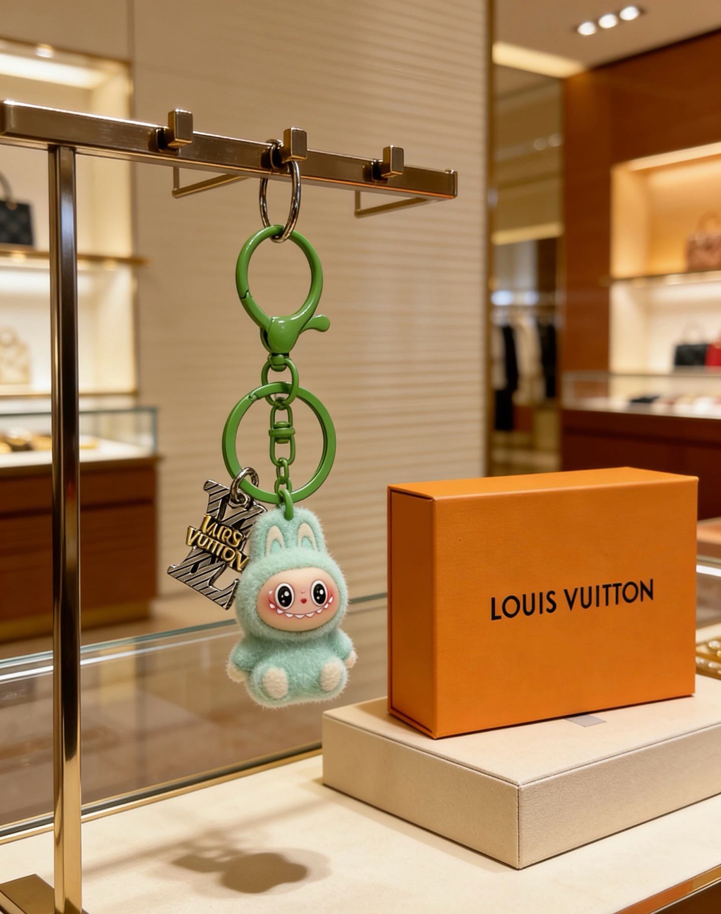 新品发布LV钥匙扣 lv包包扣 最新款包包挂饰档次更高明星同款Anger Forest系列经典款联名设计