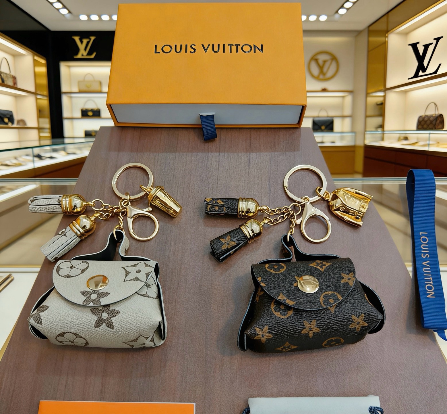 新品发布LV钥匙扣 lv包包扣 最新款包包挂饰档次更高明星同款Anger Forest系列经典款联名设计