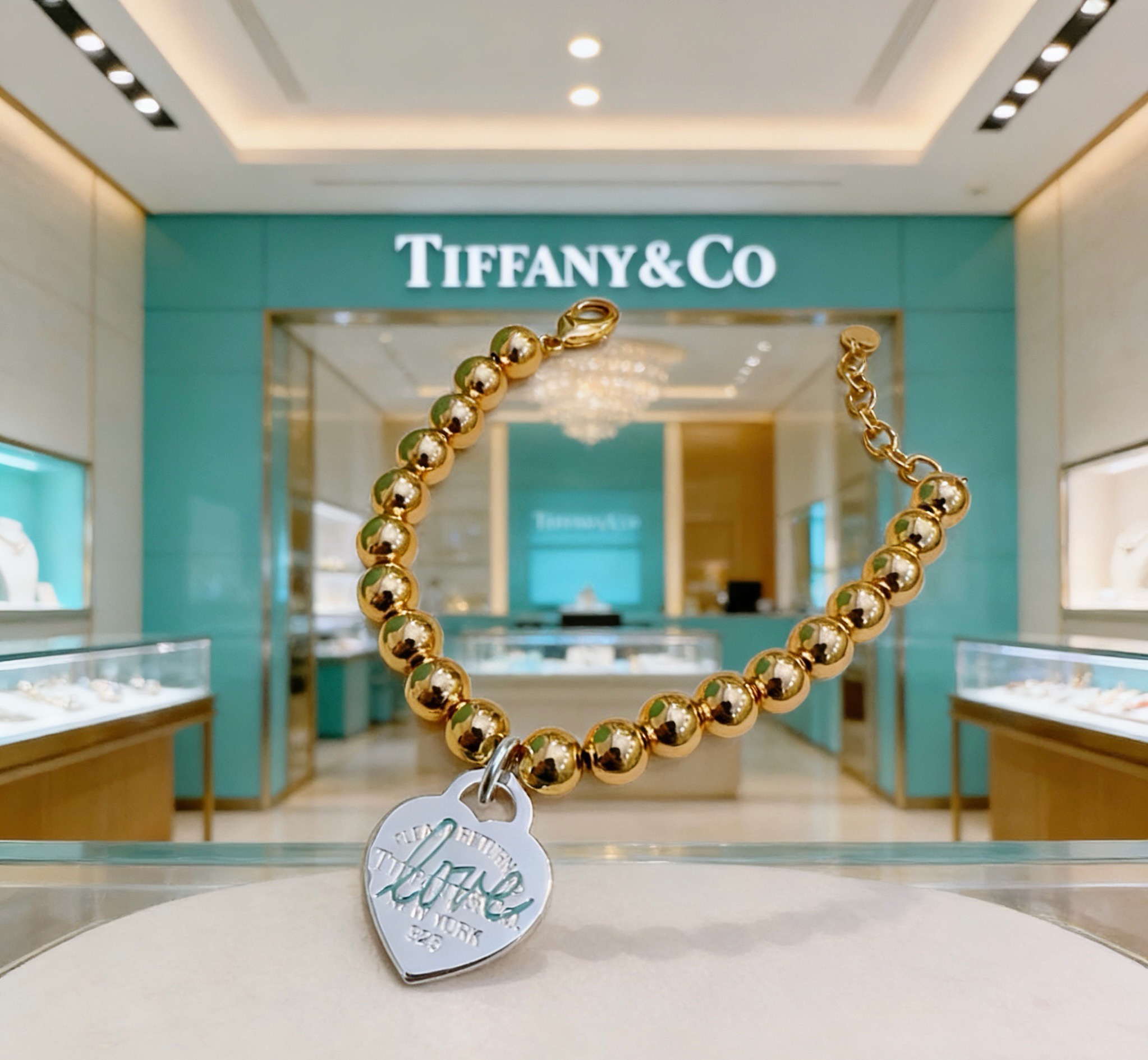 正品新款大珠蒂芙尼手链🩵 TIFFNY&CO. 专柜精工银版本 明星同款 复古做旧风 原版复刻 纯手工打