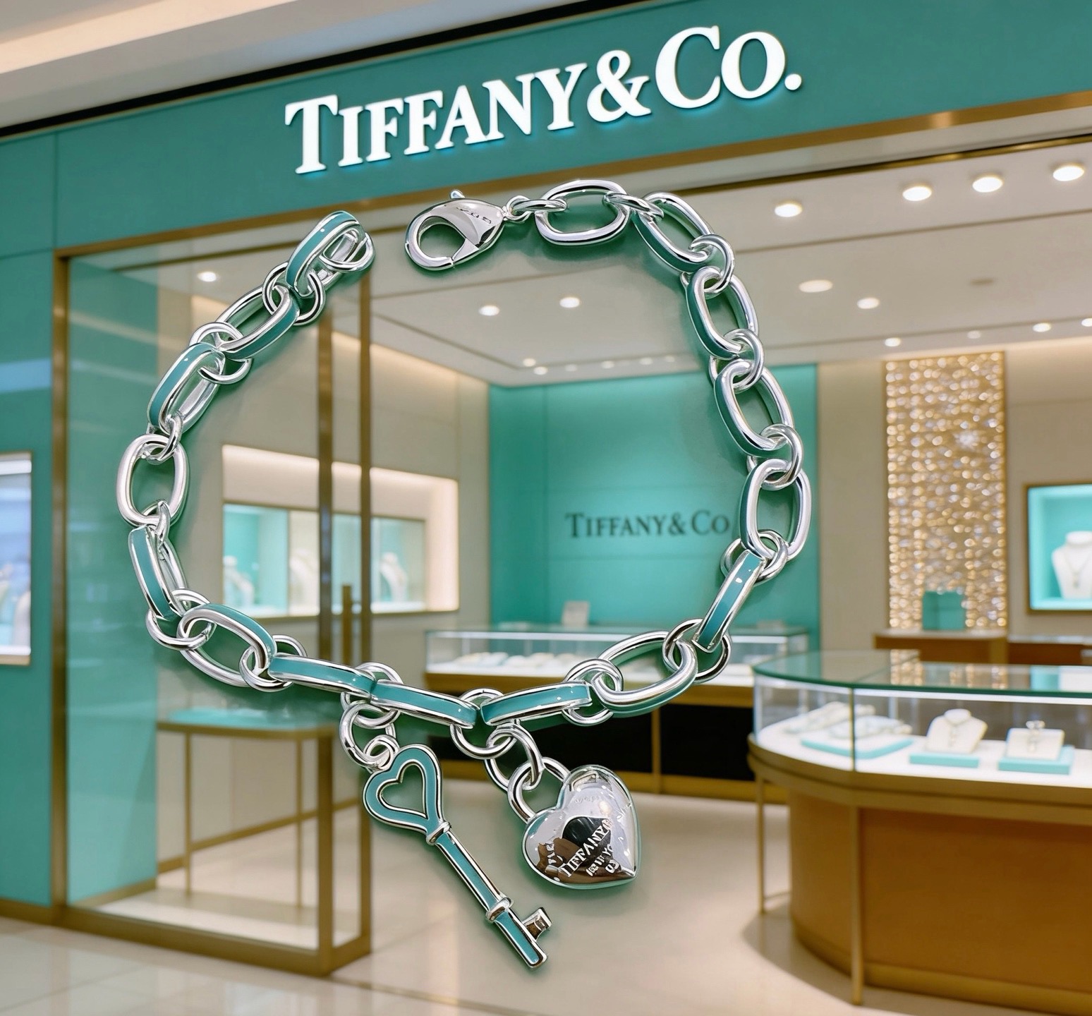 蒂芙尼手链🩵 TIFFNY&CO. 专柜精工银版本   明星同款 复古做旧风 原版复刻 纯手工打造 ～正