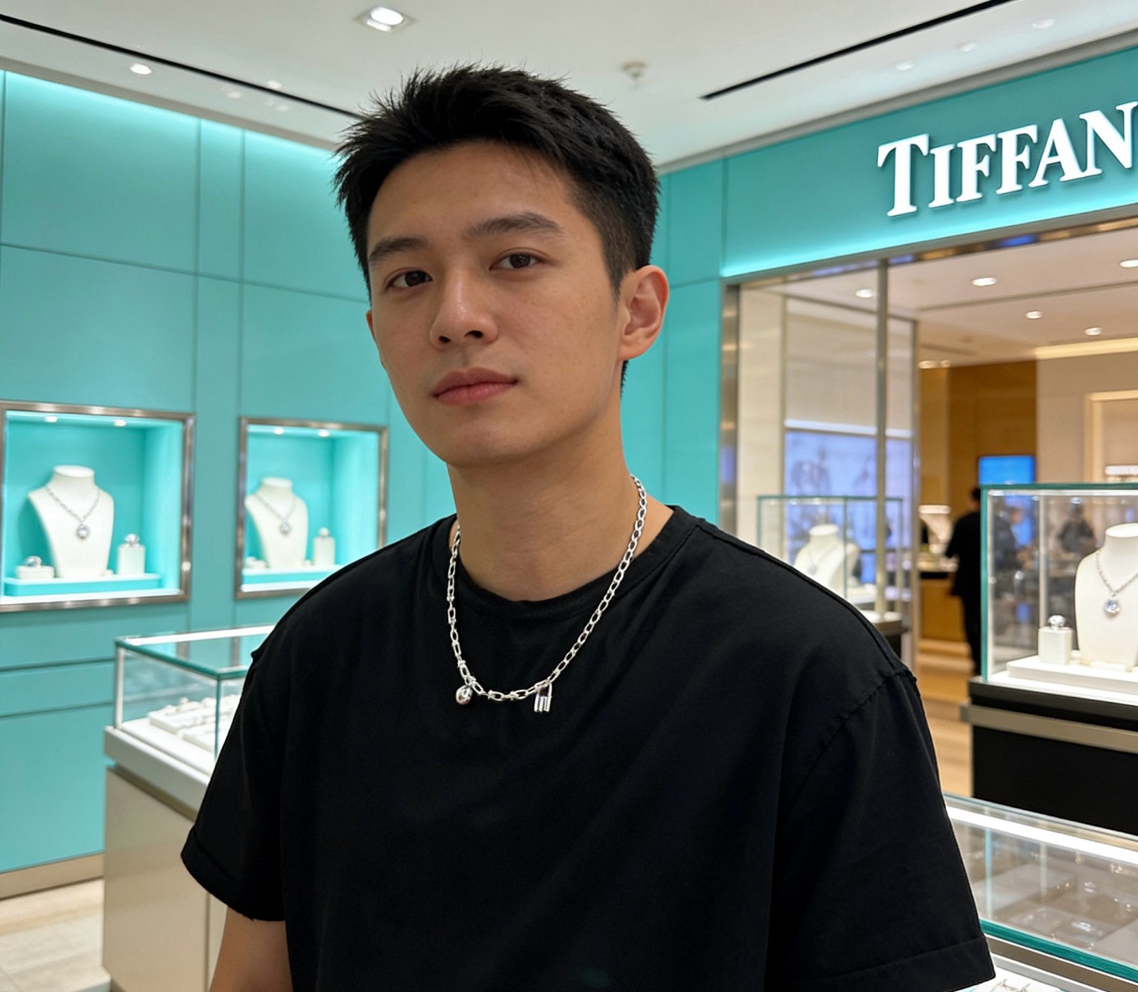 蒂芙尼项链🩵 TIFFNY&CO. 专柜精工银版本   明星同款 复古做旧风 原版复刻 纯手工打造 ～正
