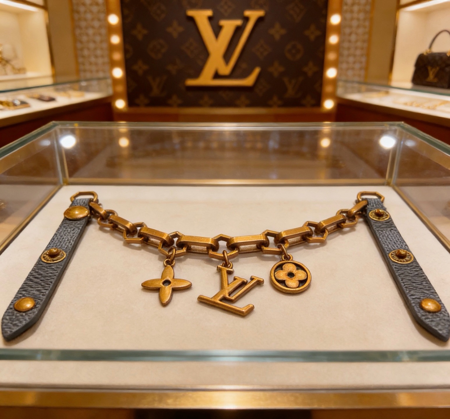 LV手链牛皮手绳🇷🇼新款开模潮流时尚必备 男女均可佩戴 情侣款同款  潮流百搭 官网同款最新款