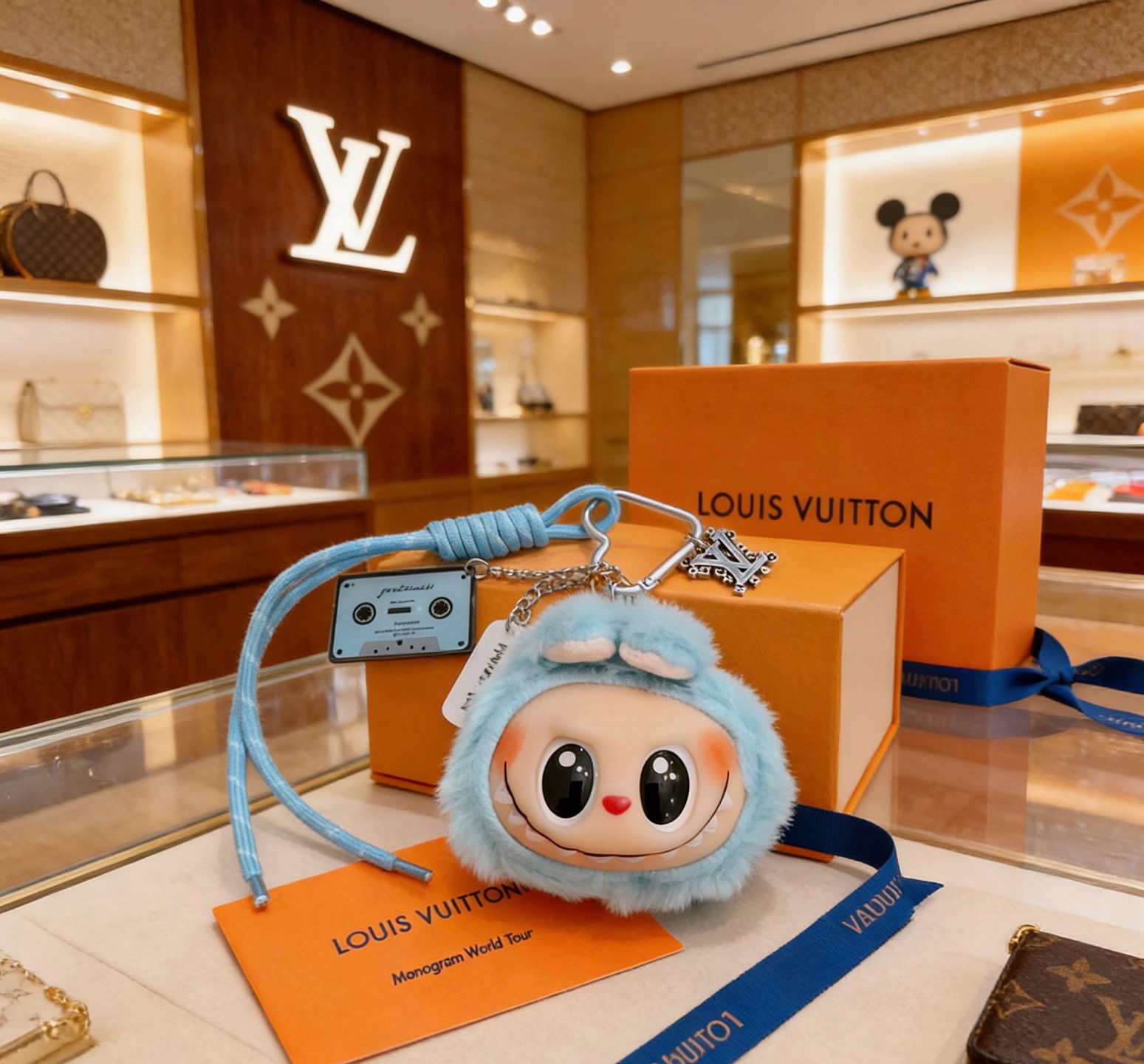 新品拉布布LV联名钥匙扣 lv包包扣 最新款包包挂饰档次更高明星同款Anger Forest系列经典款联