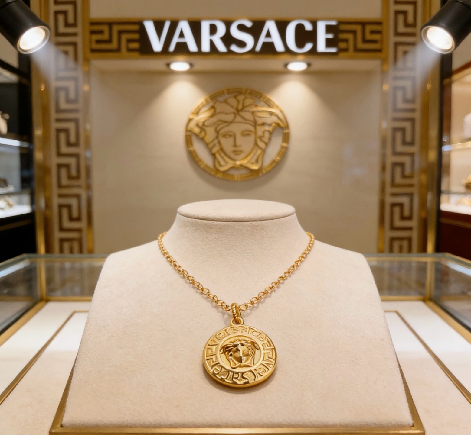 NO:861531,High-quality Versace necklace Medusa avatar original single goods counter new open mold retro trendy fashion must-have. Can be worn by both men and women. Same style for couples. Rock punk Thai silver style. Retro elements. Trendy and versatile. The same necklace from the official website. The latest chain has a higher grade. Celebrity classic necklace series retro silver necklace. The chain length is 60 cm. The length can be changed. The details are distressed. Non-market glossy version. This one has been released. The best-selling model in Versace.  Very easy to match with trendy clothes, fine jewelry, versace, necklace19860909高品质范思哲项链美杜莎头像原单货专柜新款开模复古潮流时尚必备 男女均可佩戴 情侣款同款 摇滚朋克泰银风格 复古元素 潮流百搭 官网同款项链最新款链条档次更高明星经典款项链系列复古银项链 链长60厘米可改长度 细节对版做旧处理 非市面亮面版型 这款一直在出 范思哲里面热卖款 非常好搭配潮流衣服,饰品精品,versace,necklace,Jewelry