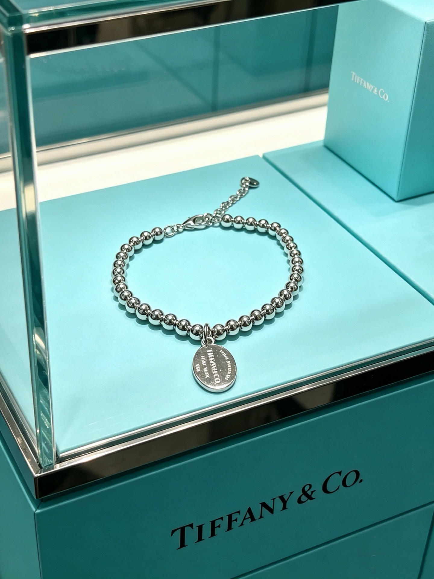 蒂芙尼手链🩵 TIFFNY&CO. 专柜精工银版本手链   明星同款 复古做旧风 原版复刻 纯手工打造 