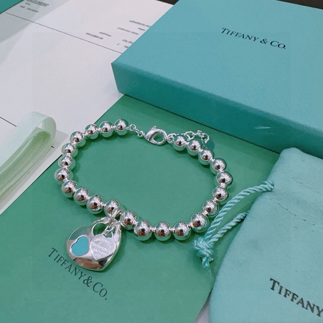 蒂芙尼🩵 TIFFNY&CO. 专柜精工银版本手链   明星同款 复古做旧风 原版复刻 纯手工打造 ～正