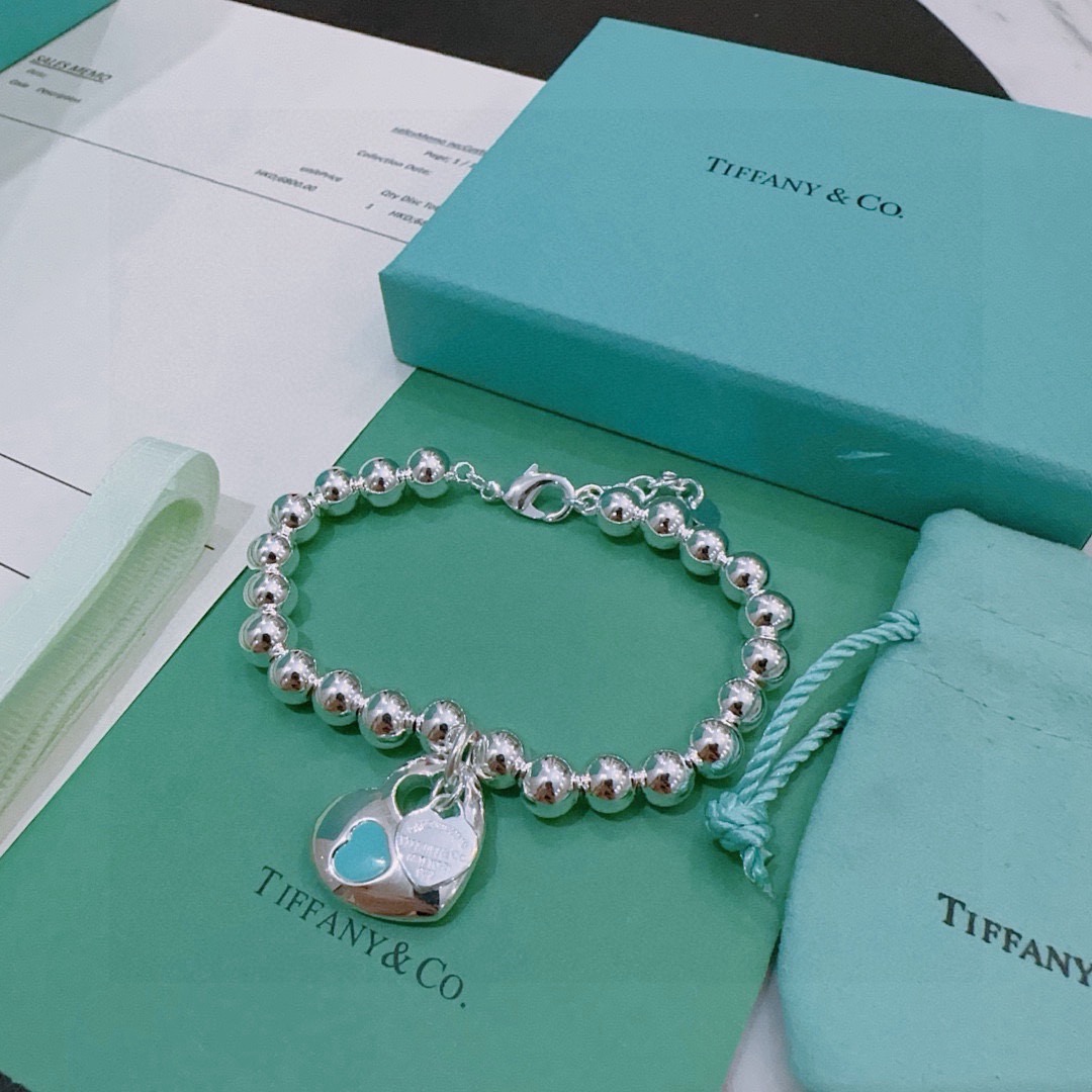 蒂芙尼🩵 TIFFNY&CO. 专柜精工银版本手链   明星同款 复古做旧风 原版复刻 纯手工打造 ～正