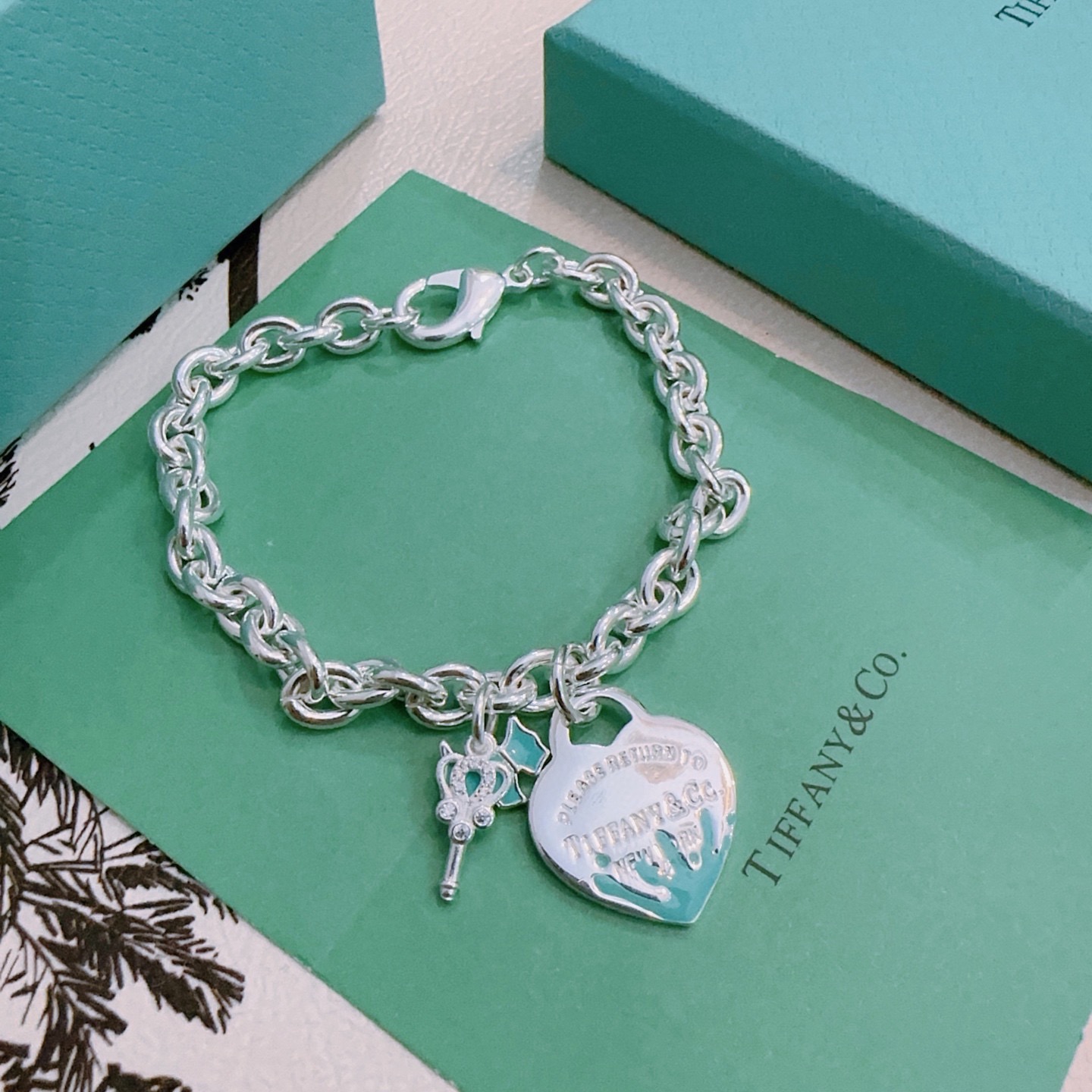 正品新款蒂芙尼手链🩵 TIFFNY&CO. 专柜精工版本银风格手链 明星同款 原版复刻 纯手工打造 正品