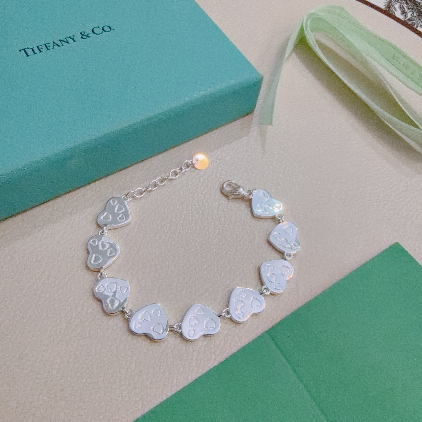 蒂芙尼手链🩵 TIFFNY&CO. 专柜精工银版本手链   明星同款 复古做旧风 原版复刻 纯手工打造 
